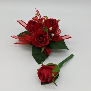 red rose corsages